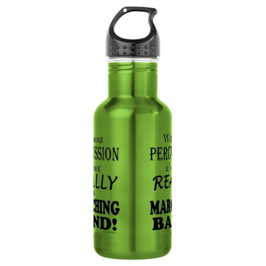 Zonder spanning - marchingband waterfles (Voorkant)