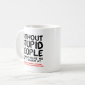 Zonder stommerik koffiemok (Voorkant links)