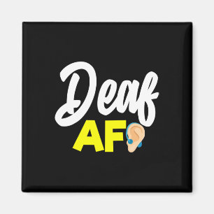 Zonder te horen - doof - niet te horen - doof weg magneet
