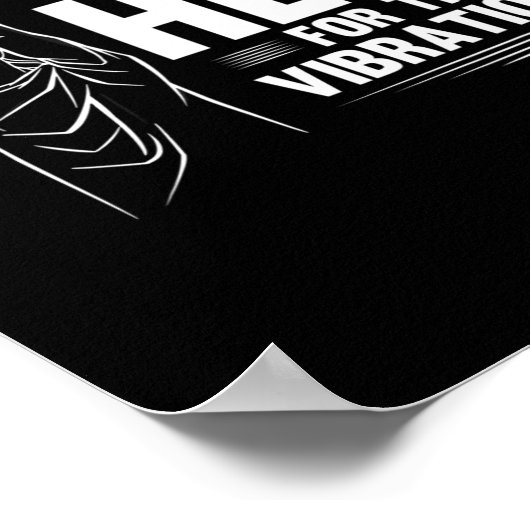 Zonder te horen - doof - niet te horen - doof weg poster (Hoek)