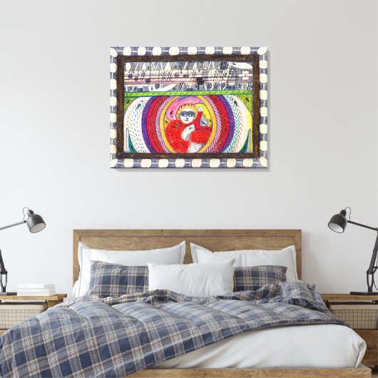 Zonder titel (0952) | Adolf Wolfli | Canvas Afdruk (Insitu (Slaapkamer))