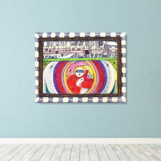 Zonder titel (0952) | Adolf Wolfli | Canvas Afdruk (Insitu (Houten vloer))