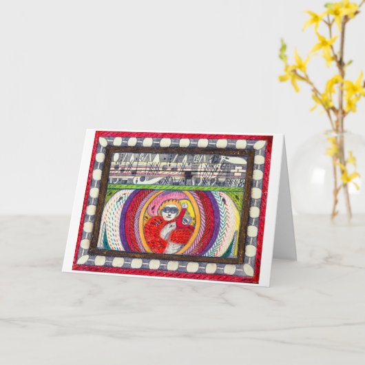 Zonder titel (0952) | Adolf Wolfli | Kaart (Gele Bloem)