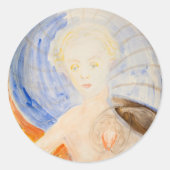 Zonder titel, 1934, van Hilma af Klint Ronde Sticker (Voorkant)