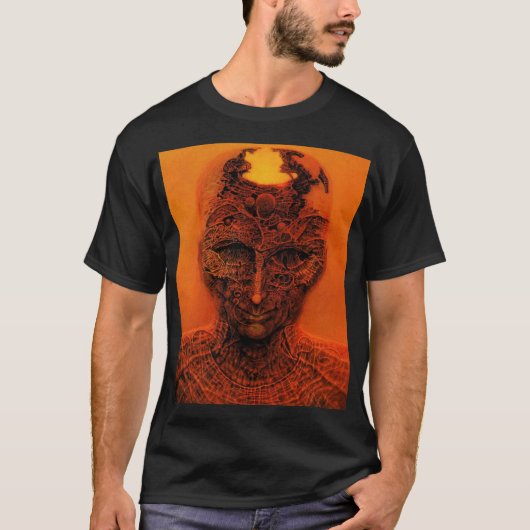 Zonder titel (achter de huid) van Zdzisław Beksińs T-shirt (Voorkant)