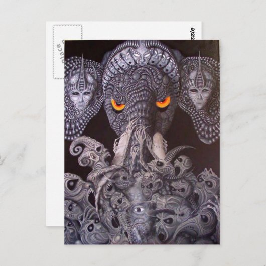 "zonder titel" briefkaart (Voorkant / Achterkant)