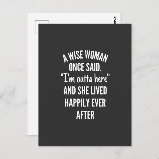 Zonder titel designEen vrouw die ooit zei dat ik u Briefkaart (Voorkant / Achterkant)