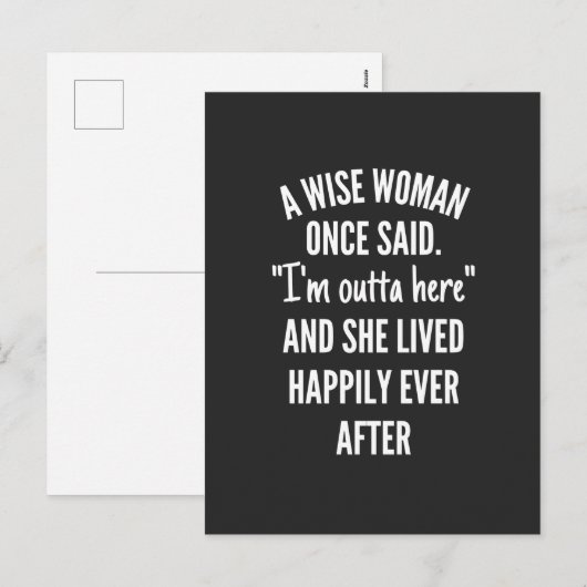 Zonder titel designEen vrouw die ooit zei dat ik u Feestdagenkaart (Voorkant / Achterkant)