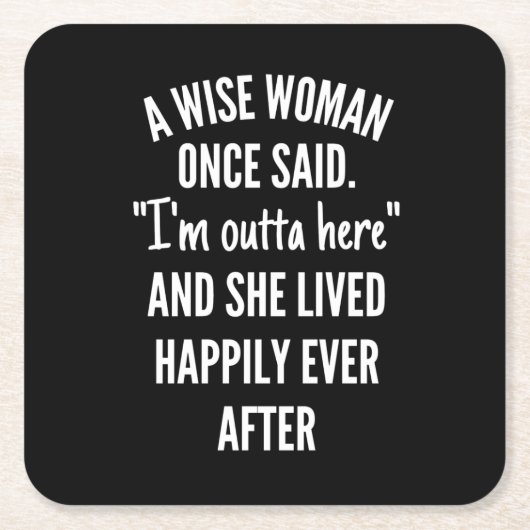 Zonder titel designEen vrouw die ooit zei dat ik u Kartonnen Onderzetters (Voorkant)