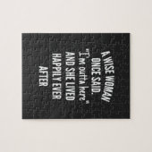 Zonder titel designEen vrouw die ooit zei dat ik u Legpuzzel (Horizontaal)