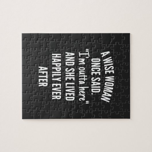 Zonder titel designEen vrouw die ooit zei dat ik u Legpuzzel (Horizontaal)