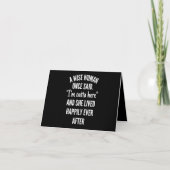 Zonder titel designEen vrouw die ooit zei dat ik u Notitiekaartje (Voorkant)