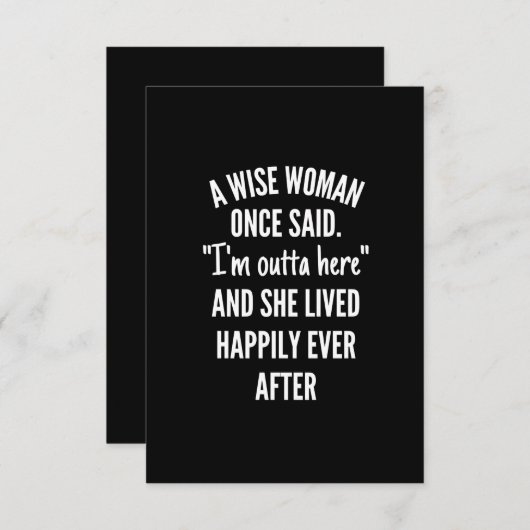 Zonder titel designEen vrouw die ooit zei dat ik u Notitiekaartje (Voorkant / Achterkant)