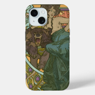 Zonder titel door Alphonse Mucha (1902) iPhone 15 Case