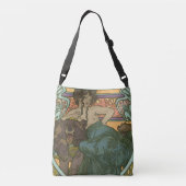 Zonder titel door Alphonse Mucha (1902) Crossbody Tas (Achterkant)