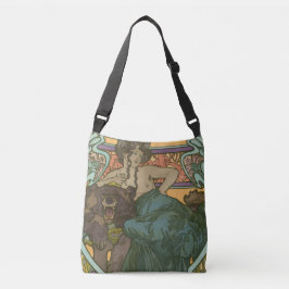Zonder titel door Alphonse Mucha (1902) Crossbody Tas