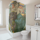 Zonder titel door Alphonse Mucha (1902) Douchegordijn (In situ)