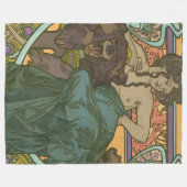 Zonder titel door Alphonse Mucha (1902) Fleece Deken (Voorkant (Horizontaal))