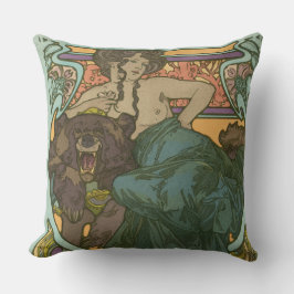 Zonder titel door Alphonse Mucha (1902) Kussen