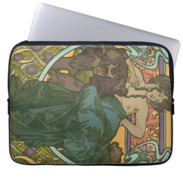 Zonder titel door Alphonse Mucha (1902) Laptop Sleeve