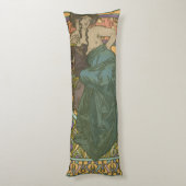Zonder titel door Alphonse Mucha (1902) Lichaamskussen (Achterkant (Verticaal))