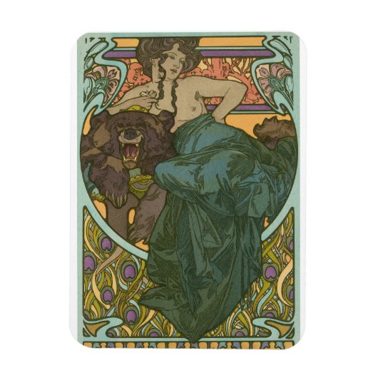 Zonder titel door Alphonse Mucha (1902) Magneet (Verticaal)