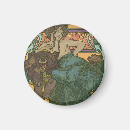 Zonder titel door Alphonse Mucha (1902) Magneet
