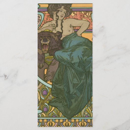Zonder titel door Alphonse Mucha (1902) Menu (Voorkant)
