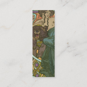 Zonder titel door Alphonse Mucha (1902) Mini Visitekaartje