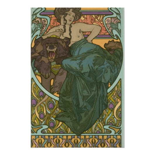 Zonder titel door Alphonse Mucha (1902) Perfect Poster (Voorkant)