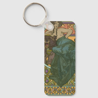 Zonder titel door Alphonse Mucha (1902) Sleutelhanger