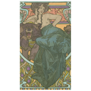 Zonder titel door Alphonse Mucha (1902) Tafelkleed