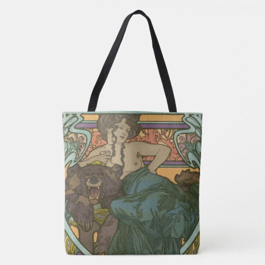 Zonder titel door Alphonse Mucha (1902) Tote Bag (Voorkant)