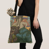 Zonder titel door Alphonse Mucha (1902) Tote Bag (Dichtbij)