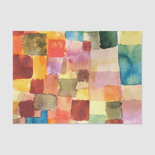 Zonder titel door Paul Klee Abstract Art Decoupage Tissuepapier (Voorkant)