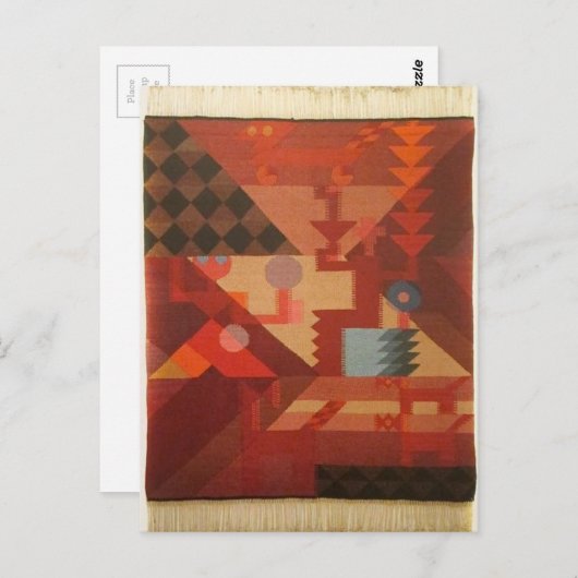 Zonder titel door Sophie Taeuber-Arp Briefkaart (Voorkant / Achterkant)