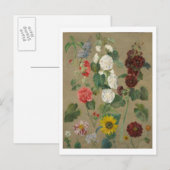 Zonder Titel (Flowers) (olie aan boord) Briefkaart (Voorkant / Achterkant)