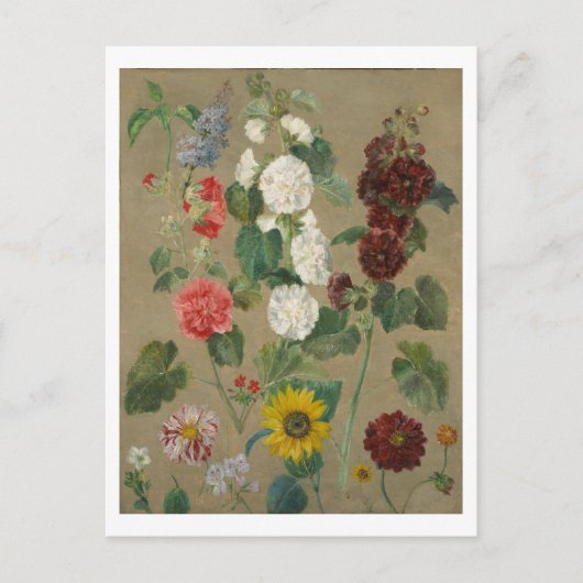 Zonder Titel (Flowers) (olie aan boord) Briefkaart (Voorkant)