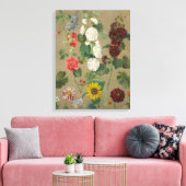 Zonder Titel (Flowers) (olie aan boord) Canvas Afdruk (Insitu (Woonkamer))