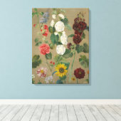 Zonder Titel (Flowers) (olie aan boord) Canvas Afdruk (Insitu (Houten vloer))