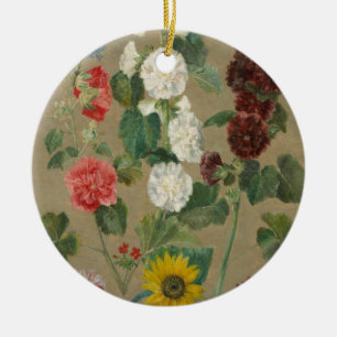 Zonder Titel (Flowers) (olie aan boord) Keramisch Ornament
