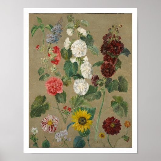 Zonder Titel (Flowers) (olie aan boord) Poster (Voorkant)