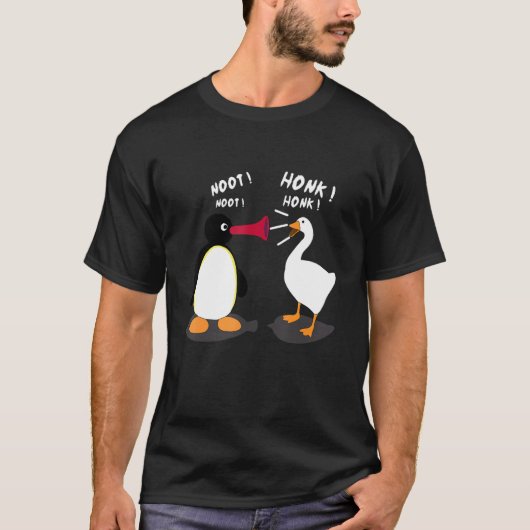 Zonder titel Funny Goose Game Meme HONK NOOT T-shirt (Voorkant)