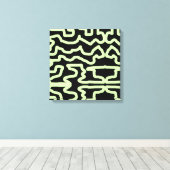 Zonder titel moderne kunst canvas afdruk (Insitu (Houten vloer))