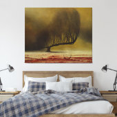 Zonder Titel (Nightmare Tree) door Zdzislaw Beksin Canvas Afdruk (Insitu (Slaapkamer))