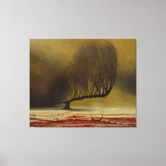 Zonder Titel (Nightmare Tree) door Zdzislaw Beksin Canvas Afdruk
