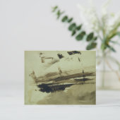 Zonder titel of: Eroeping van een eiland, 1870 Briefkaart (Staand voorkant)