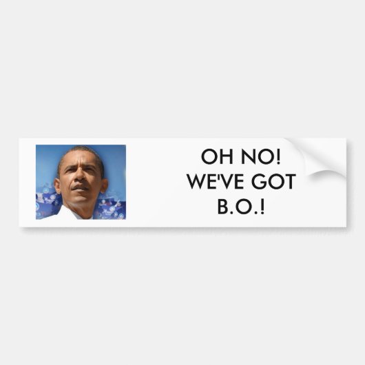 Zonder titel, OH NEE! WE HEBBEN BO! Bumpersticker (Voorkant)