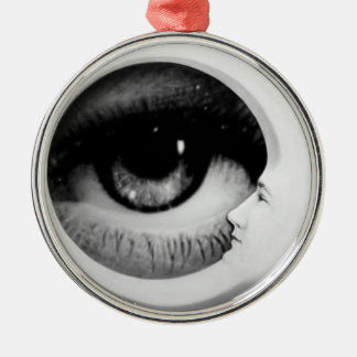 Zonder titel portret van de halve maan metalen ornament