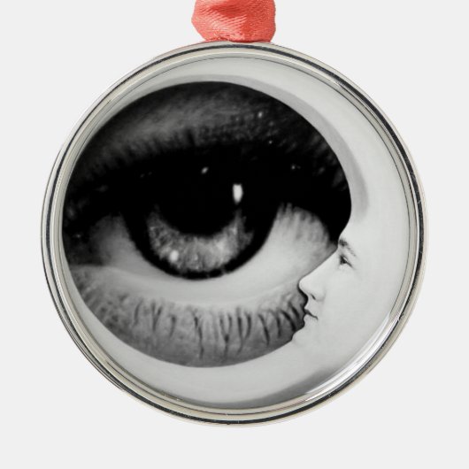 Zonder titel portret van de halve maan metalen ornament (Voorkant)